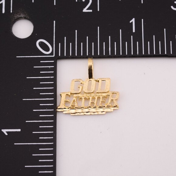 10K Gold Godfather Pendant - Picture 13 of 13